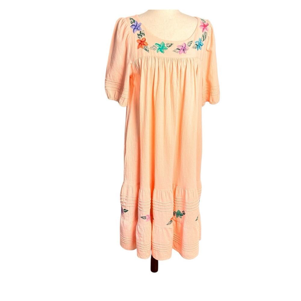 Vintage cottagecore prairie  Mumu Cotton Dress Sz M